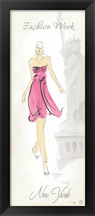 Framed Fashion Lady II Print