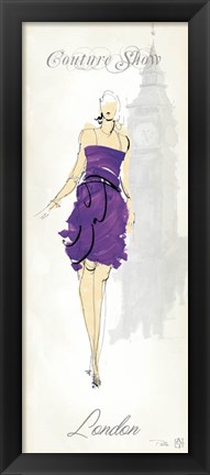 Framed Fashion Lady III Print