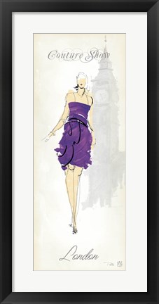 Framed Fashion Lady III Print