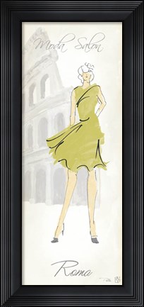 Framed Fashion Lady IV Print