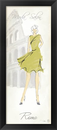 Framed Fashion Lady IV Print