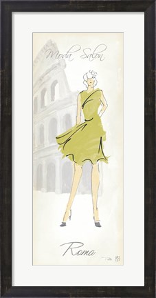 Framed Fashion Lady IV Print