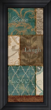 Framed Live laugh Love Print
