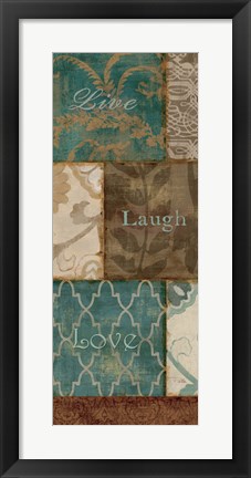 Framed Live laugh Love Print