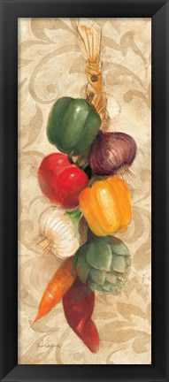 Framed Mixed Vegetables I Print