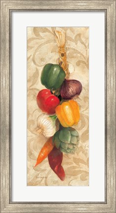 Framed Mixed Vegetables I Print