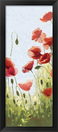 Framed Mountain Poppies II Print