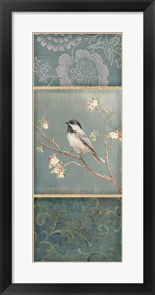 Framed Black Capped Chickadee Print