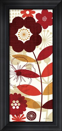 Framed Floral Pop I Print