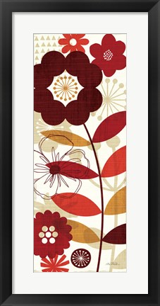 Framed Floral Pop I Print