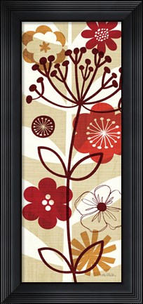 Framed Floral Pop II Panel Print