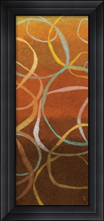 Framed Square Dancing Circles II Print