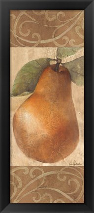 Framed Patterned Pear Print