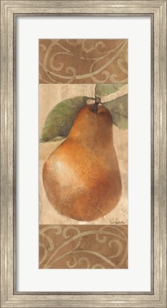 Framed Patterned Pear Print