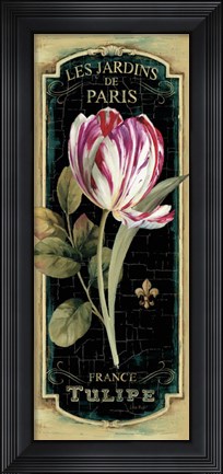 Framed Garden View IV Black Print
