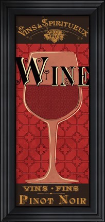Framed Red Label III Print