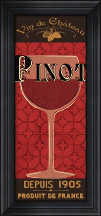 Framed Red Label IV Print