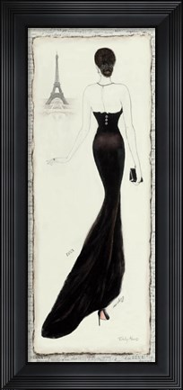 Framed Elegance Diva I Print