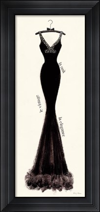 Framed Couture Noir Original I Print