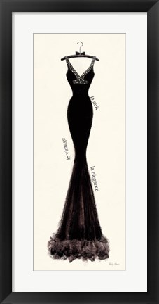 Framed Couture Noir Original I Print