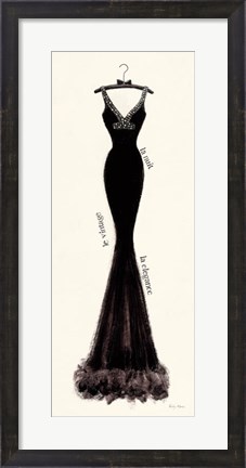 Framed Couture Noir Original I Print