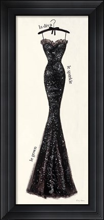 Framed Couture Noir Original IV Print