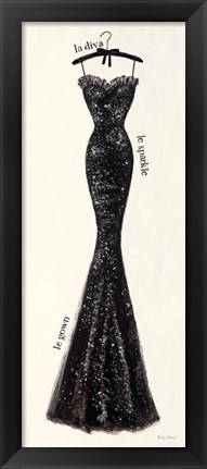 Framed Couture Noir Original IV Print