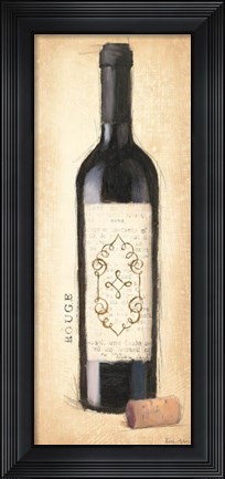 Framed Vintage Rouge Bottle Print