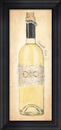 Framed Grand Cru Blanc Bottle Print