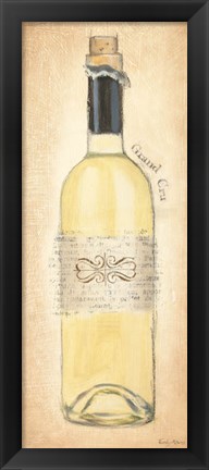 Framed Grand Cru Blanc Bottle Print