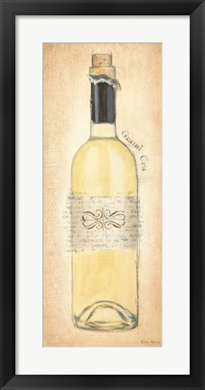 Framed Grand Cru Blanc Bottle Print