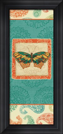 Framed Folk Floral V Print