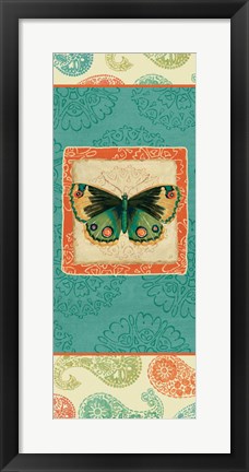 Framed Folk Floral VI Print