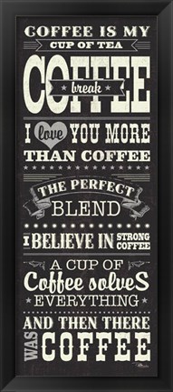 Framed Coffee Lovers I Print