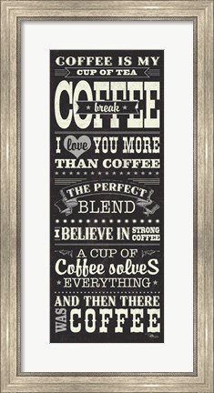 Framed Coffee Lovers I Print