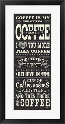 Framed Coffee Lovers I Print