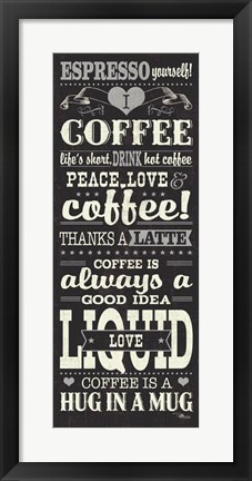 Framed Coffee Lovers II Print