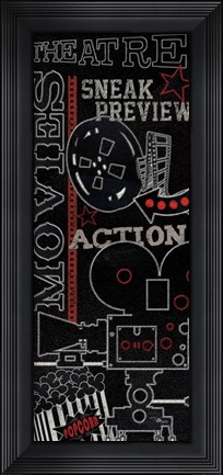 Framed Movie Montage II Print