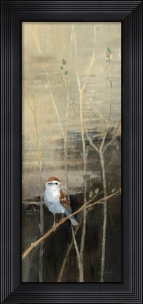 Framed Sparrows at Dusk I Print