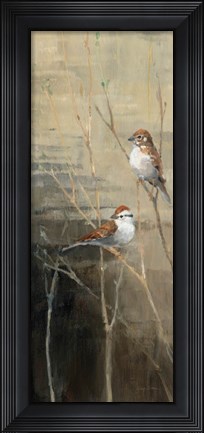 Framed Sparrows at Dusk II Print