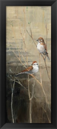 Framed Sparrows at Dusk II Print