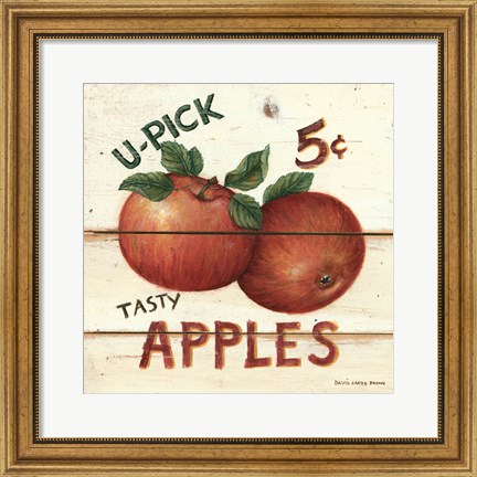Framed U-Pick Apples Print