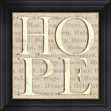 Framed H is for Hope Print