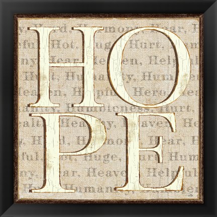 Framed H is for Hope Print