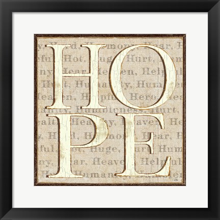 Framed H is for Hope Print