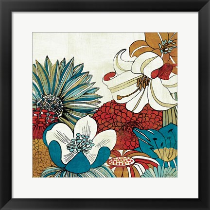 Framed Contemporary Garden II Print