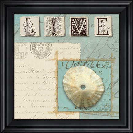 Framed Beach Journal III Print