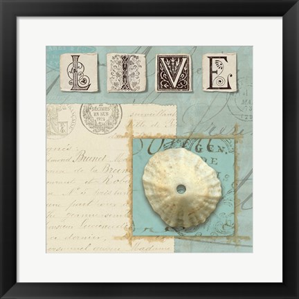 Framed Beach Journal III Print