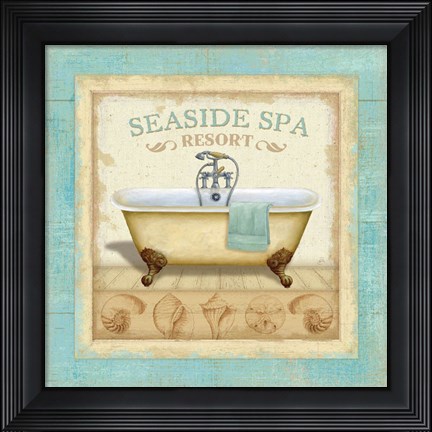 Framed Beach Hotel II Print
