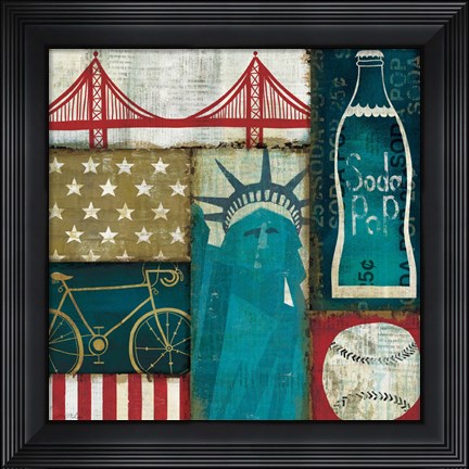 Framed American Pop I Print